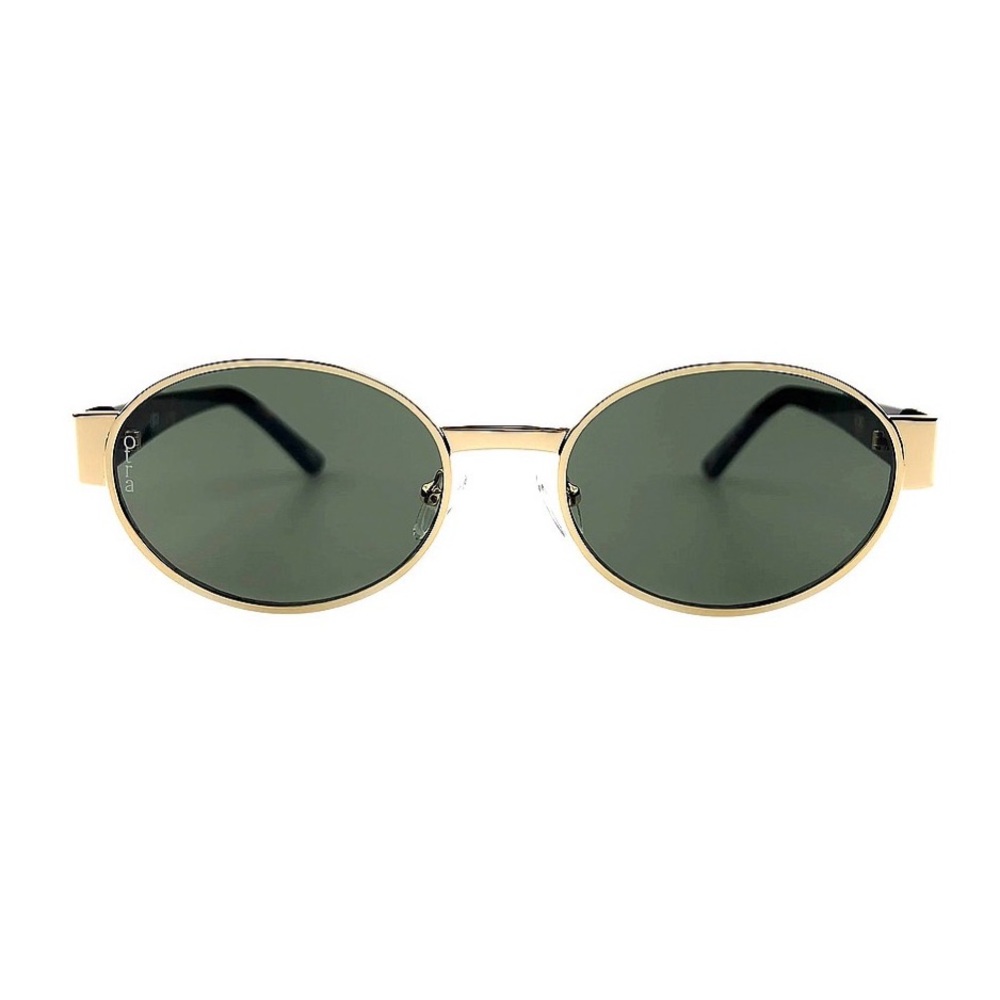 NWOT Otra Women’s Sunglasses - Echo in Gold Tort & Green